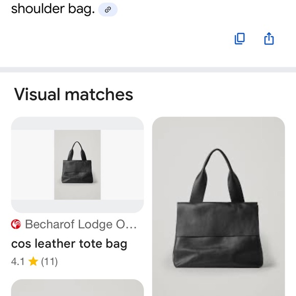 COS Black Leather Interior Bag - Picture 12 of 12